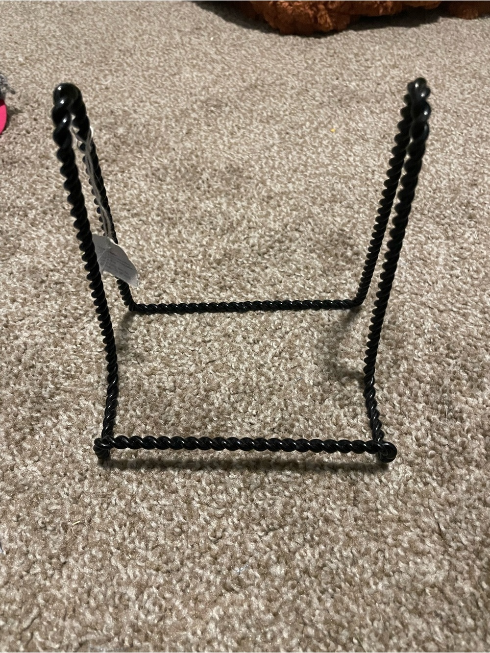 Black Twisted Metal Display Stand -